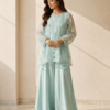 Pastel Blossom – 3 Piece Silk & Pure Organza Suit