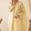 Butter Silk Essence – 3 Piece Butter Silk Suit in Butter Yellow