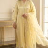 Butter Silk Essence – 3 Piece Butter Silk Suit in Butter Yellow