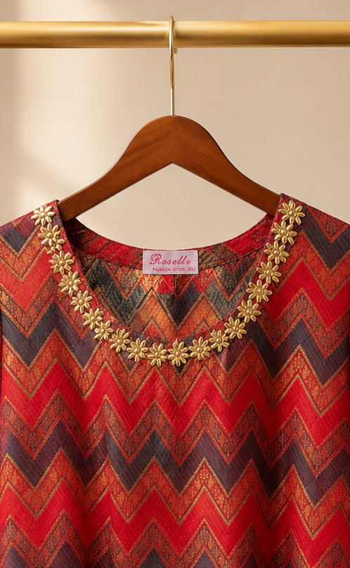 Azure Weave – 2 Piece Banarasi Suit with Metallic Sheen