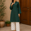 Sabz Zari – 2 Piece Emerald Green Lawn Suit