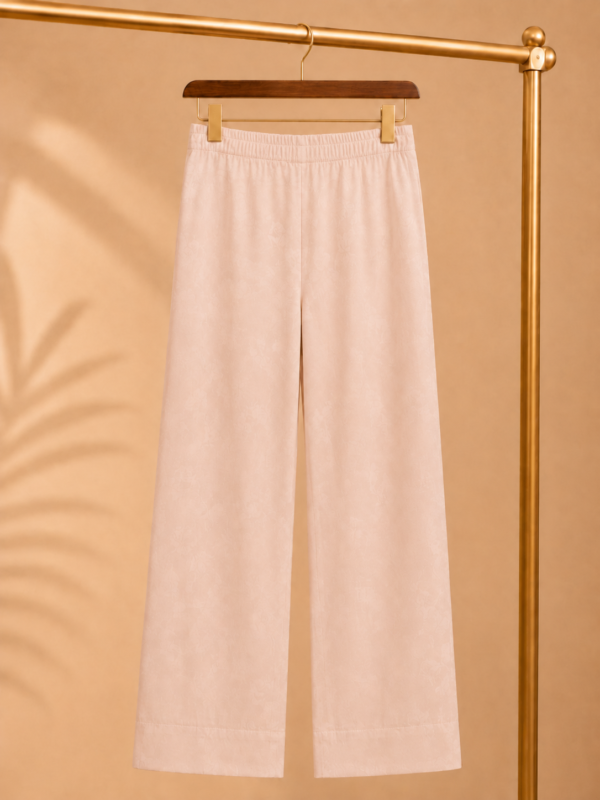 Pastel Grace Jacquard Co-Ord – 2 Piece Blush Jacquard Set