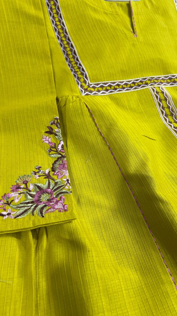 Marigold Charm – 1 Piece Mustard Cotton Frock