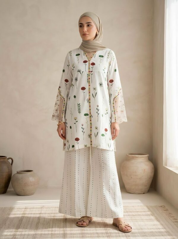 Botanical Bloom Set – 2 Piece Floral Cotton Suit