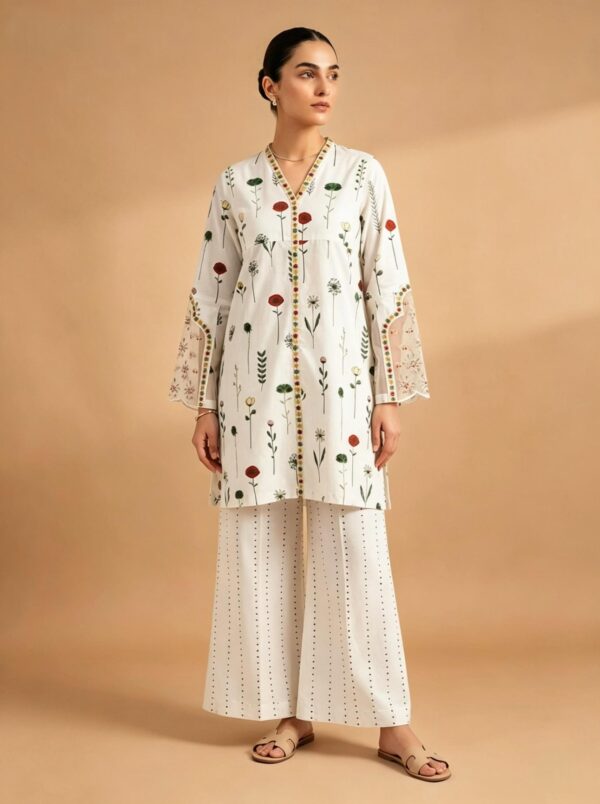 Botanical Bloom Set – 2 Piece Floral Cotton Suit