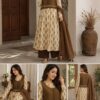 Zareen Gul – 4 Piece Lawn Frock with Koti & Dupatta