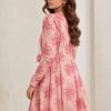 ROSÉA – 2 Piece Floral Angarkha-Style Suit
